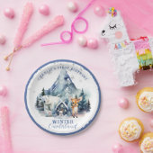 Winter Onederland Whimsical Woodland 1. Geburtstag Pappteller (Party)