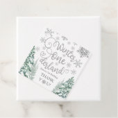 Winter ONEderland Winterwald 1. Geburtstag Geschenkanhänger (Beispiel)