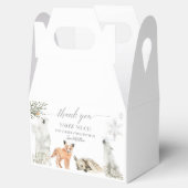 Winter Onederland Woodland Animal Geburtstag Geschenkschachtel (Geöffnet)