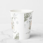 Winter Onederland Woodland Animal Geburtstag Pappbecher (Links)