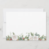 Winter Onederland Xmas Geburtstag Foto Einladung (Rückseite)