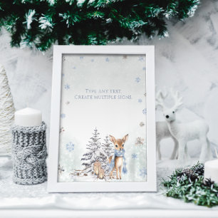 Winter ONEderland Your Text Poster