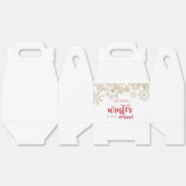 Winter ONEdernald Red and Gold Snowflake Geburtsta Geschenkschachtel (Ungeklappt)