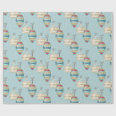 Winter Ornament Christmas Wrapping Paper Geschenkpapier (Flach)