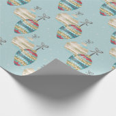 Winter Ornament Christmas Wrapping Paper Geschenkpapier (Ecke)