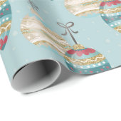 Winter Ornament Christmas Wrapping Paper Geschenkpapier (Rolleneckpunkt)
