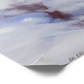 Winter Ostseeküste Reed Hut Poster (Ecke)