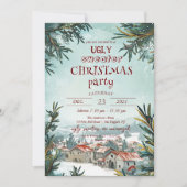 Winter Outdoor Szene Ugly Sweater Weihnachtsfest P Einladung (Vorderseite)