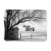 Winter Outhouse Magnet (Horizontal)