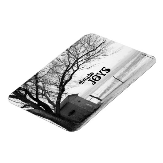 Winter Outhouse Magnet (Linke Seite)