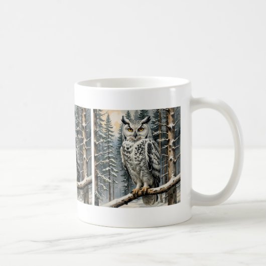 Winter Owl Coffee Tasse (Rechts)