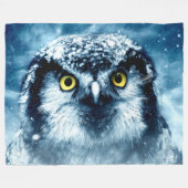 WINTER OWL FLEECEDECKE (Vorderseite (Horizontal))
