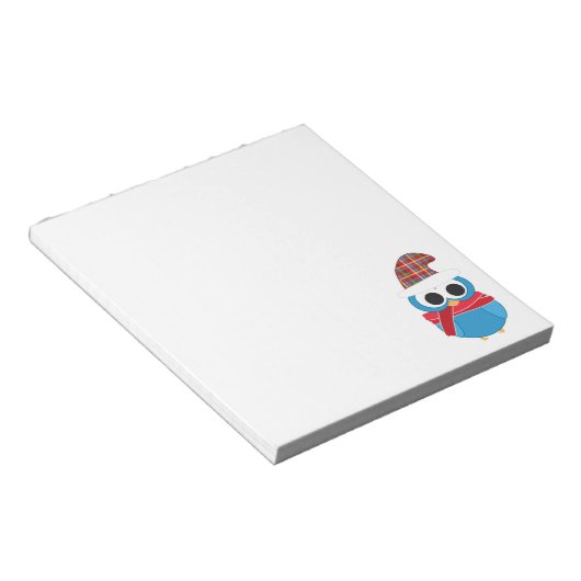 Winter Owl Notepad Notizblock (angewinkelt)