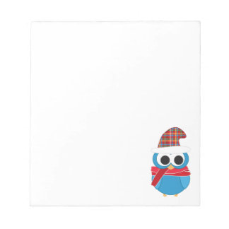 Winter Owl Notepad Notizblock