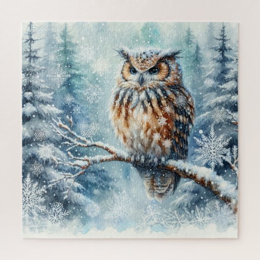 Winter Owl Puzzle (Vertikal)