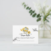 Winter Owl Weihnachtsduschdusche Windelwanne Begleitkarte (Stehend Vorderseite)