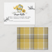 Winter Owl Weihnachtsduschdusche Windelwanne Begleitkarte (Vorne/Hinten)