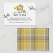 Winter Owl Weihnachtsdusche Buchanfrage Begleitkarte (Vorne/Hinten)