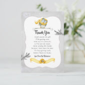 Winter Owl Weihnachtsdusche Dankeskarte (Stehend Vorderseite)