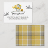 Winter Owl Weihnachtsdusche Showdusche Begleitkarte (Vorne/Hinten)