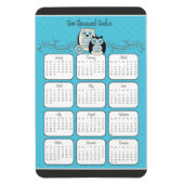 Winter Owls 2012 Calendar Magnet (Vertikal)