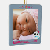 Winter Owls Keramikornament (Rechts)