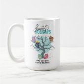 Winter Owls Personalisiert Weihnachten Kaffeetasse (Links)