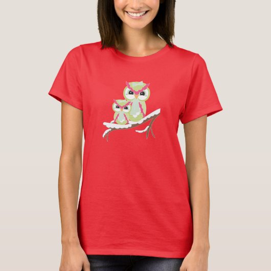 Winter Owls T-Shirt (Vorderseite)