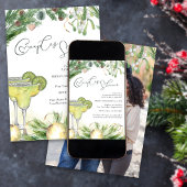 Winter Paare Dusche Margarita Mistletoe Foto Einladung