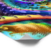 Winter-Palette-Fraktal Poster (Ecke)