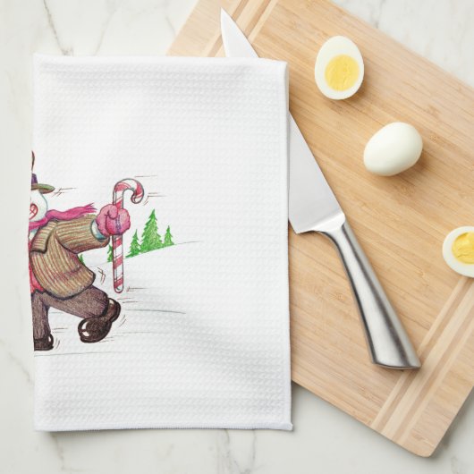 Winter Pals Geschirrtuch (Viertel Falte)