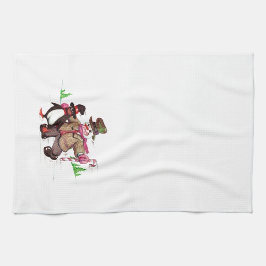 Winter Pals Geschirrtuch (Horizontal)