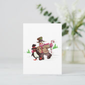 Winter Pals Postkarte (Stehend Vorderseite)