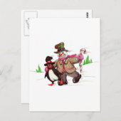 Winter Pals Postkarte (Vorne/Hinten)