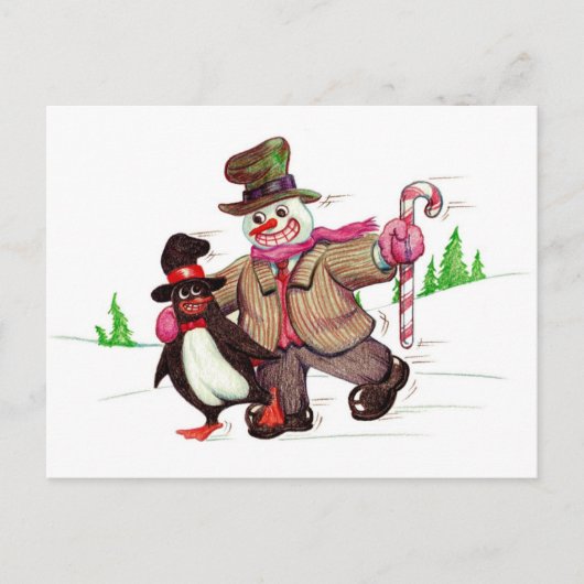 Winter Pals Postkarte (Vorderseite)