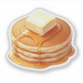 Winter Pancake Cozy Breakfast Aesthetic Sticker   (Vorderseite)
