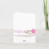 Winter-Panda-Bärn-Feiertags-Weihnachtskarte Feiertagskarte (Rückseite)