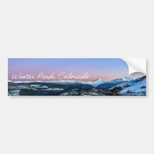 Winter Park Bumper Sticker Autoaufkleber (Vorne)