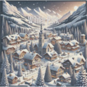 Winter Park Colorado 3 Inch Vinyl Sticker (Vorderseite)