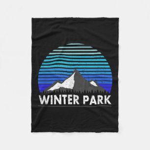 Winter Park Colorado Blaumeisenberg  Fleecedecke