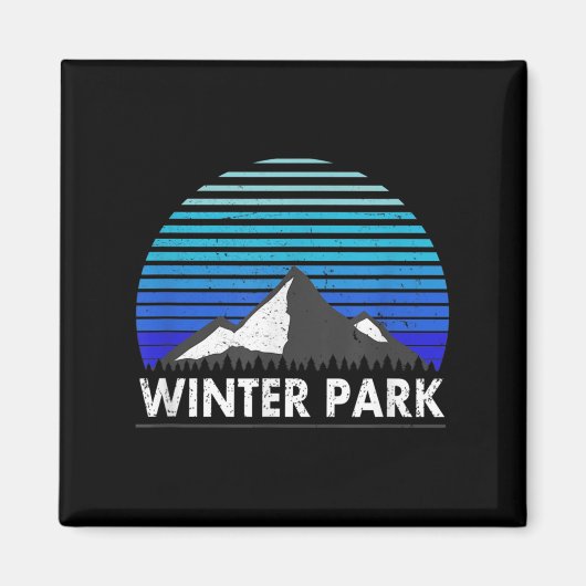 Winter Park Colorado Bluebird Mountain Magnet (Vorne)