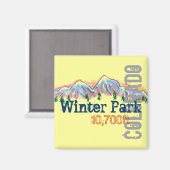 Winter Park Colorado Höhenmagnet Magnet (Vorderseite/Rückseite)