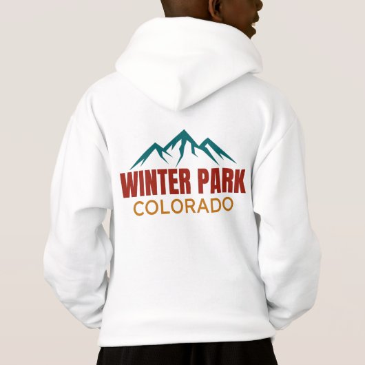 Winter Park Colorado Hoodie (Rückseite)