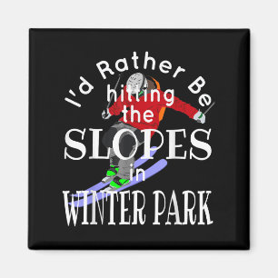 Winter Park Colorado Ich würde lieber den Matsch t Magnet
