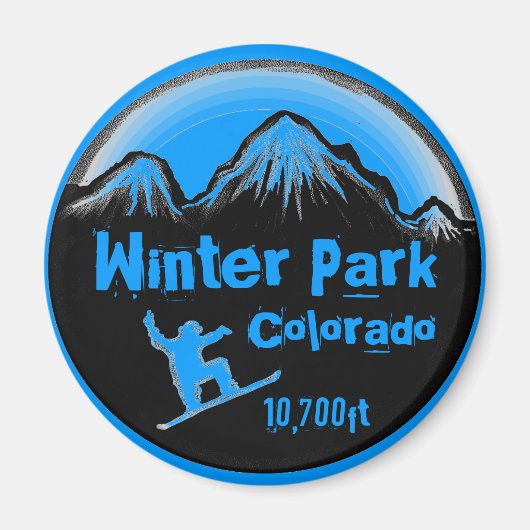 Winter Park Colorado - Kunstmagnet Magnet (Vorne)