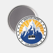 Winter Park Colorado Magnet (Vorderseite/Rückseite)