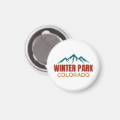 Winter Park Colorado Magnet (Vorderseite/Rückseite)