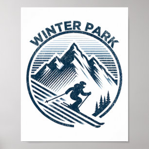 Winter Park Colorado Skigebiet Winterskilauf  Poster