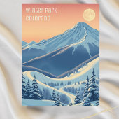 Winter Park colorado Skiurlaub Postkarte