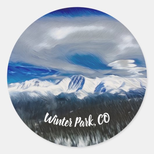 Winter Park Colorado Sticker (Vorderseite)